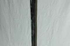 germinazione- ferro,ottone e pietra lavica cm.184x32x28  1997-2019