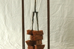 6-Kuros-ferro-ottone-marmo- terracotta-cm-159x25x25  1997-2019